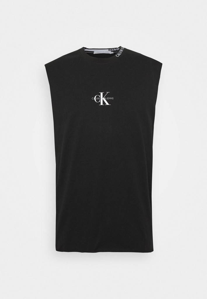 F0C103*CALVIN KLEIN T-SHIRT CZARNY LOGO 36 S Y01