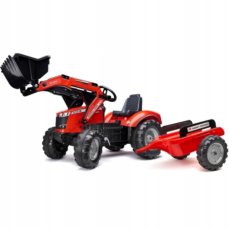 FALK Traktor Massey Ferguson Czerwony na Pedały z