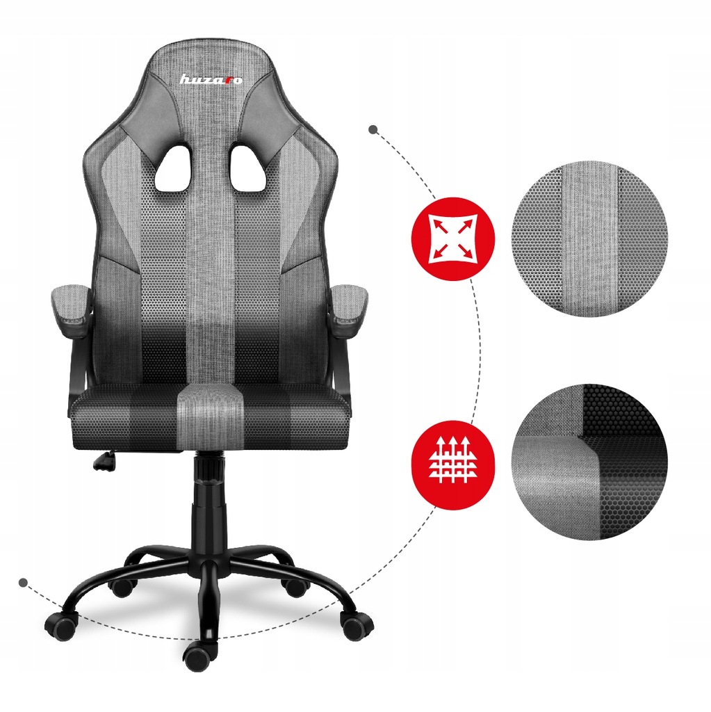 Купить Тканевое игровое кресло HUZARO FORCE GRAZA: отзывы, фото, характеристики в интерне-магазине Aredi.ru