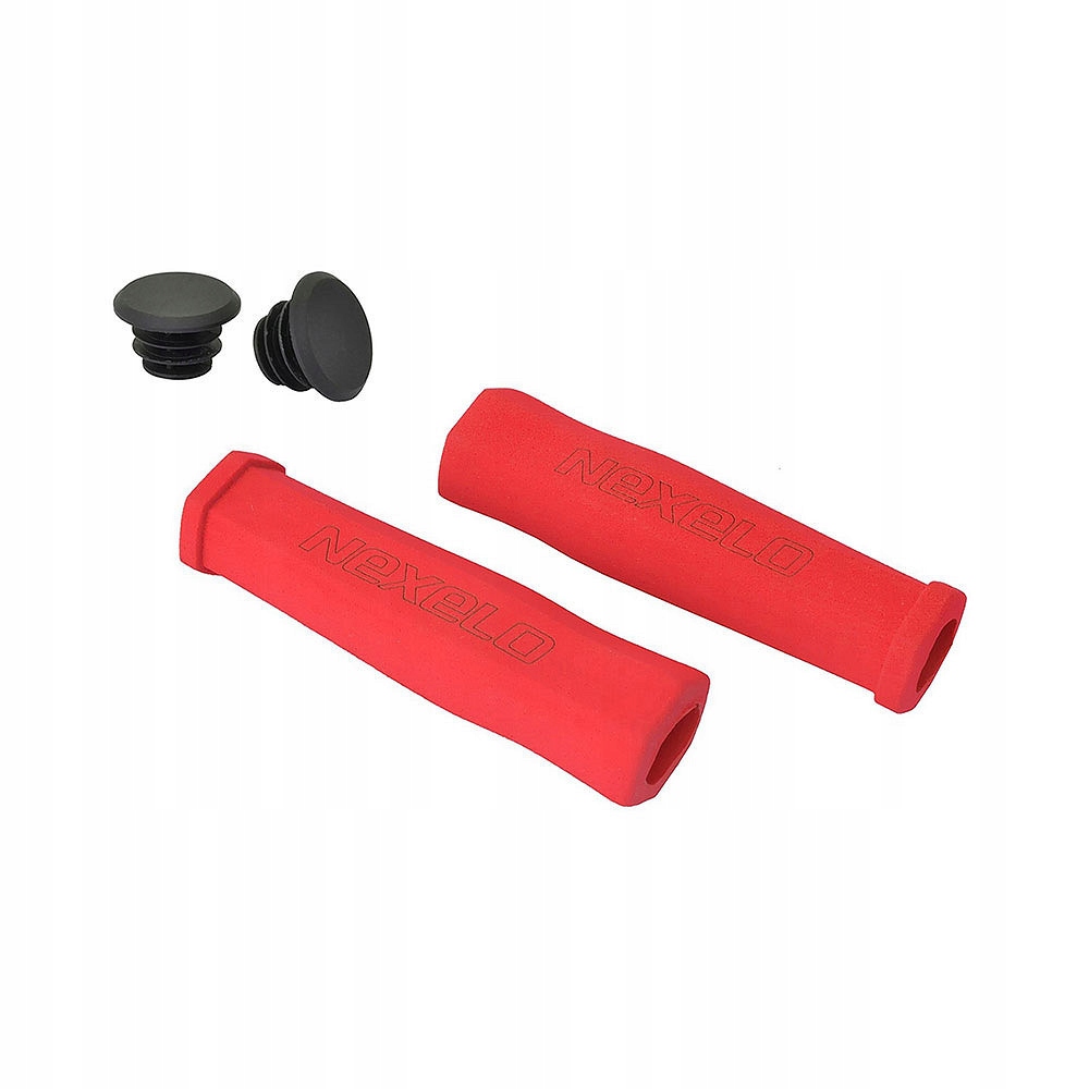 Chwyt kierownicy rowerowy piankowy 125 mm czerwony do roweru