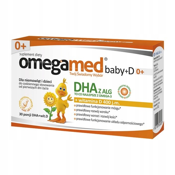 Omegamed baby+ D, 30 porcji twist-off