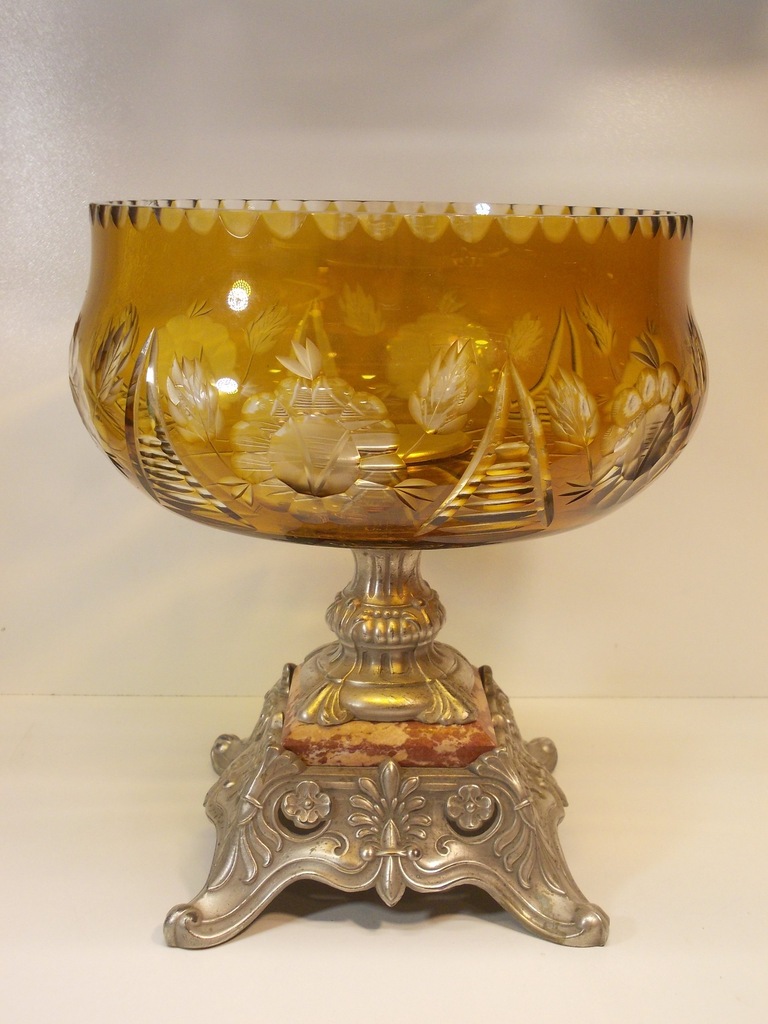 Oryginalna przedwojenna paterka francuska kryształ