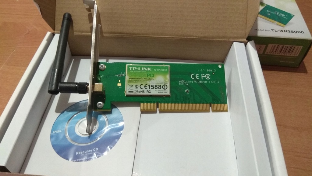 TP-Link karta Wi-Fi PCI 54Mb/s TL-WN350GD
