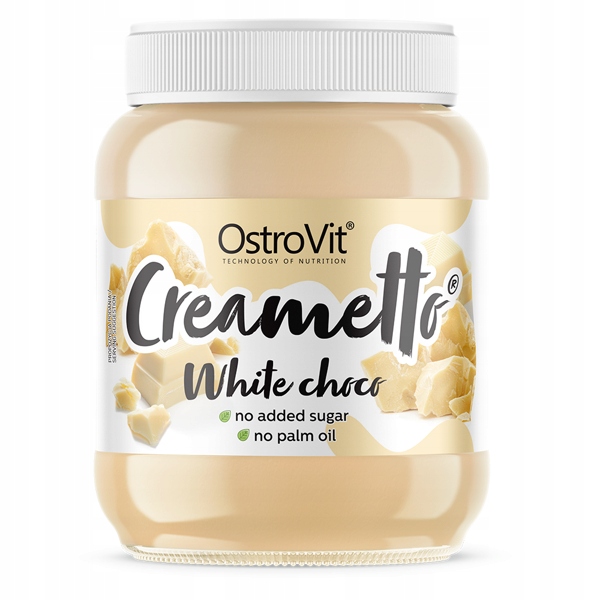 Krem OstroVit Creametto Biała Czekolada 350g