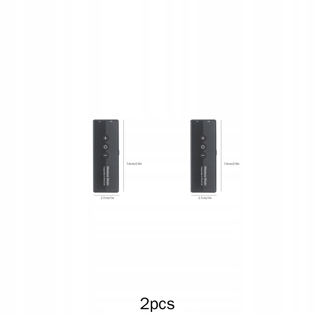 2x adapter nadajnika/odbiornika audio Bluetooth