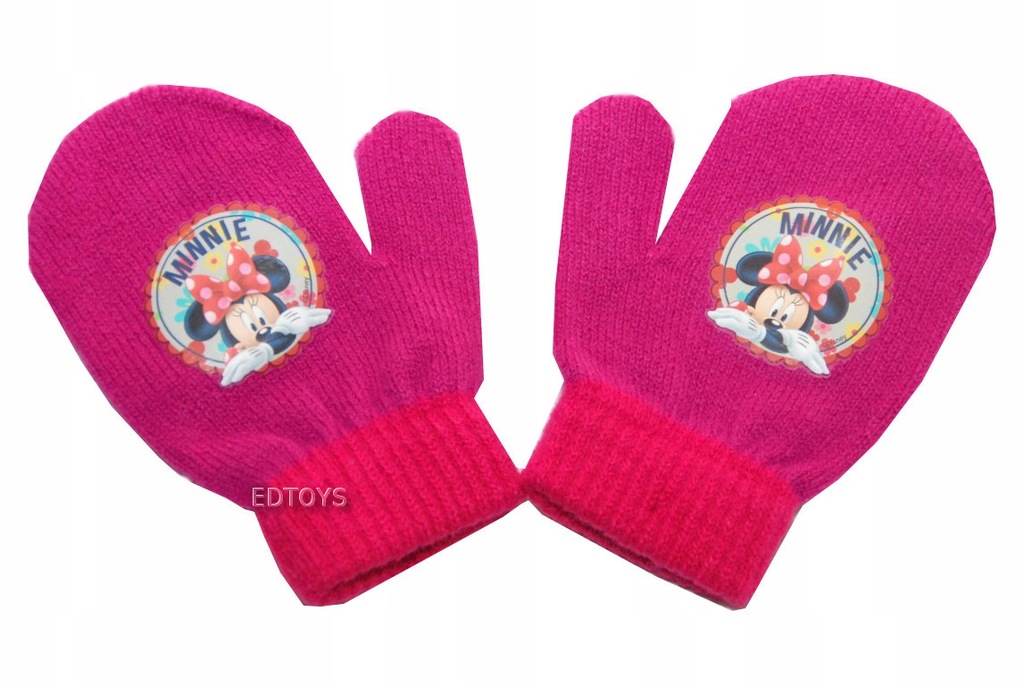 Rękawiczki zimowe akryl Disney 2palc 2-4 MINNIE 47