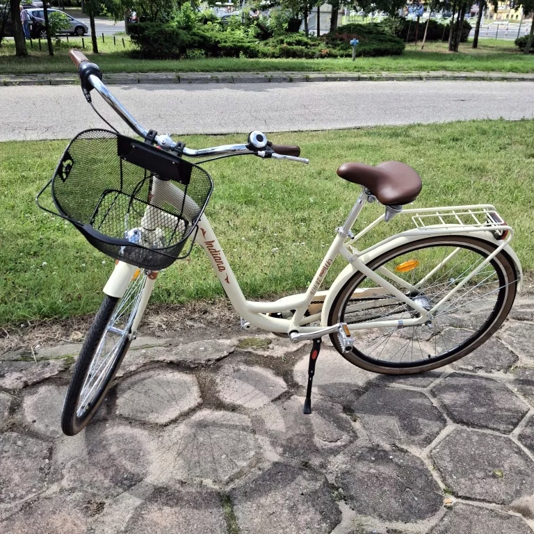 ROWER MIEJSKI INDIANA MOENA A7B RAMA 17 CALI KOŁO 28 " BEŻOWY