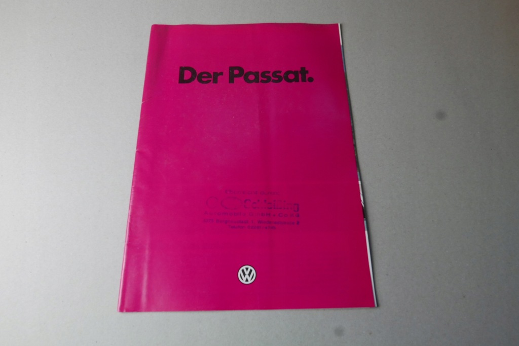 VW PASSAT prospekt katalog