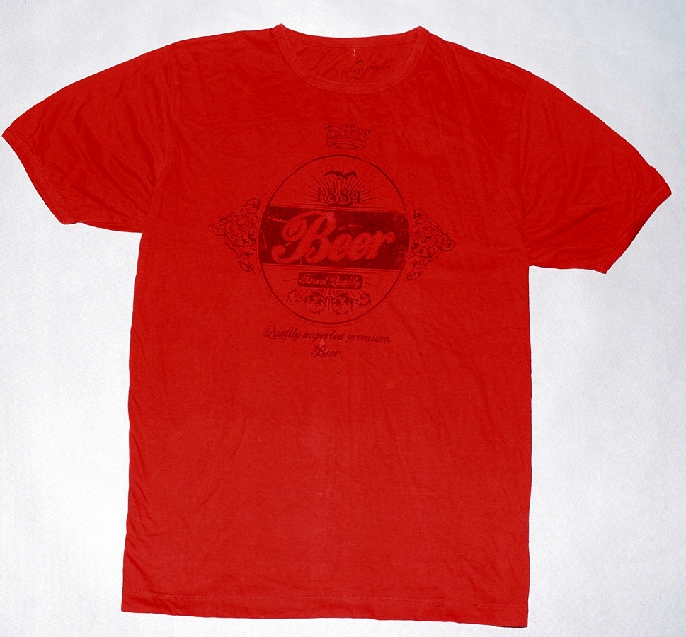 4844-14 MARKS&SPENCER m#b CZERWONY T-SHIRT r.L