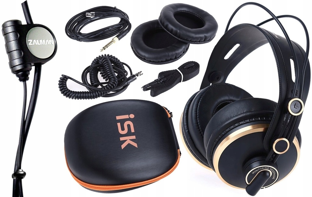 SŁUCHAWKI NAUSZNE ISK HD9999 + MIKROFON ZALMAN MIC