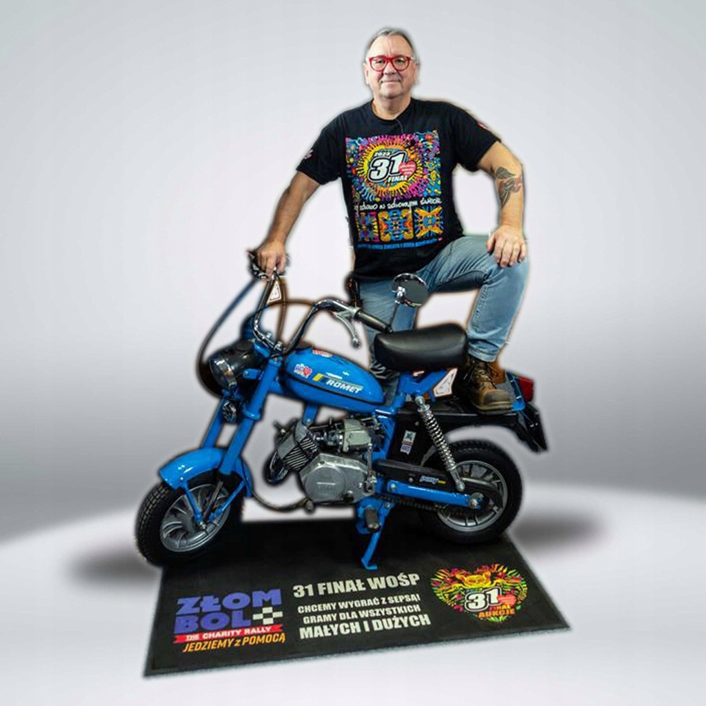 Dywanik ZŁOMBOL/WOŚP+MOTORYNKA M2 z podpisem Jurka