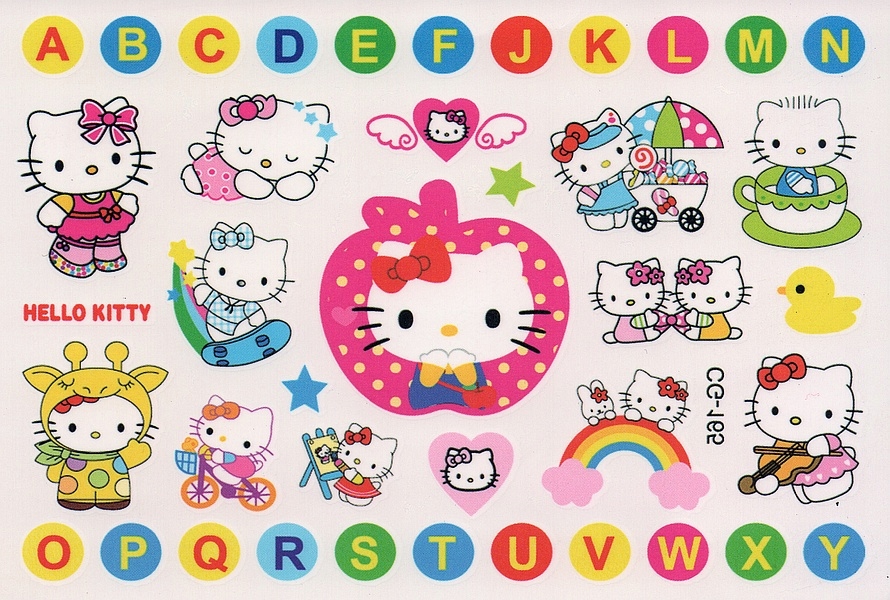 Tatuaże zmywalne dla dzieci Hello Kitty [165]