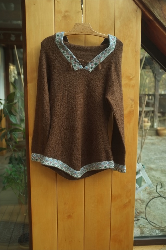 brązowy sweter vintage goblincore fairycore grunge