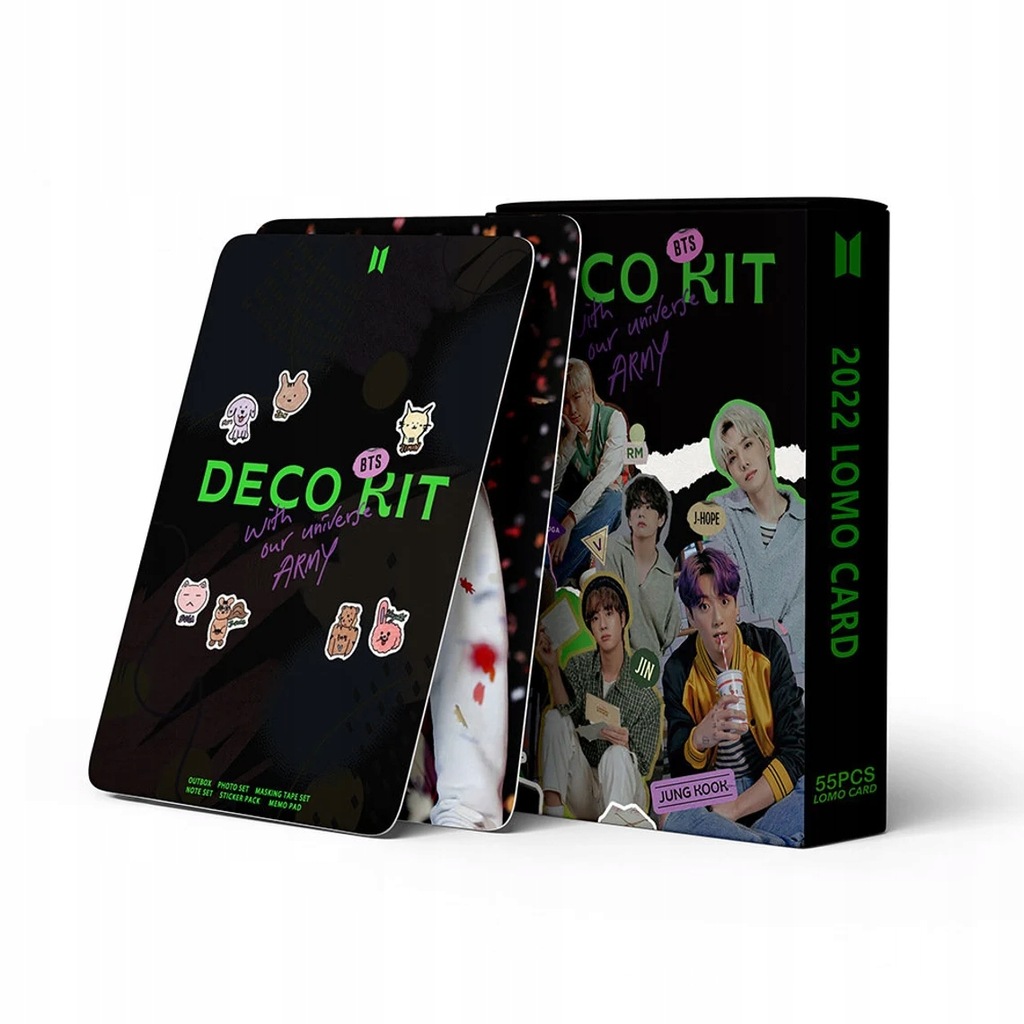 KPOP ZESTAW 55 KART LOMO BTS DECO KIT