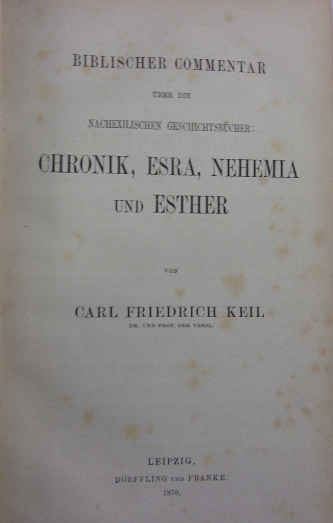 Chronik Esra Nehemia und Esther1870r