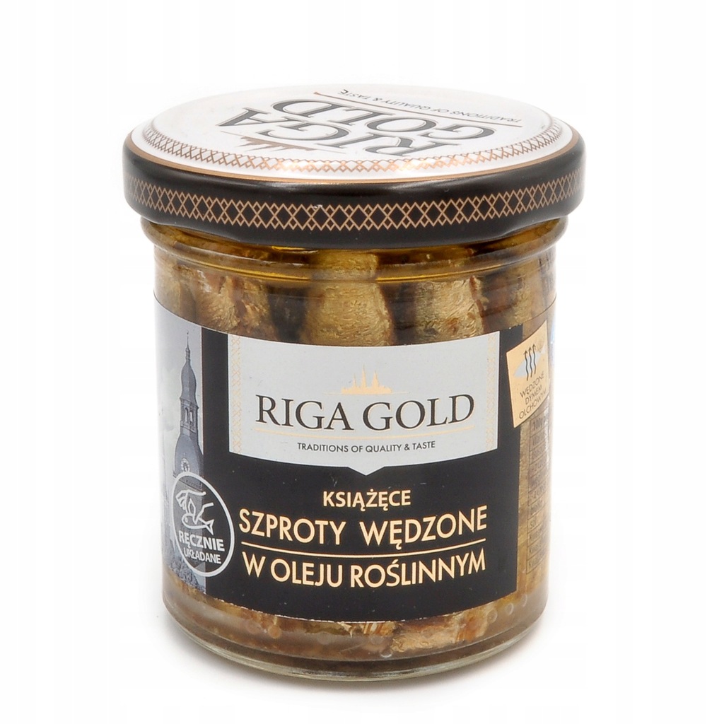 Szproty Wędzone RIGA GOLD w Oleju Roślinnym 90 g