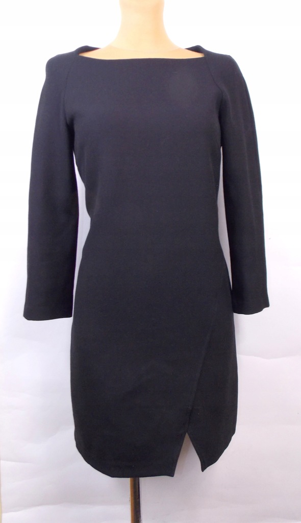 sukienka ZARA elegancka klasyczna czarna biuro 36