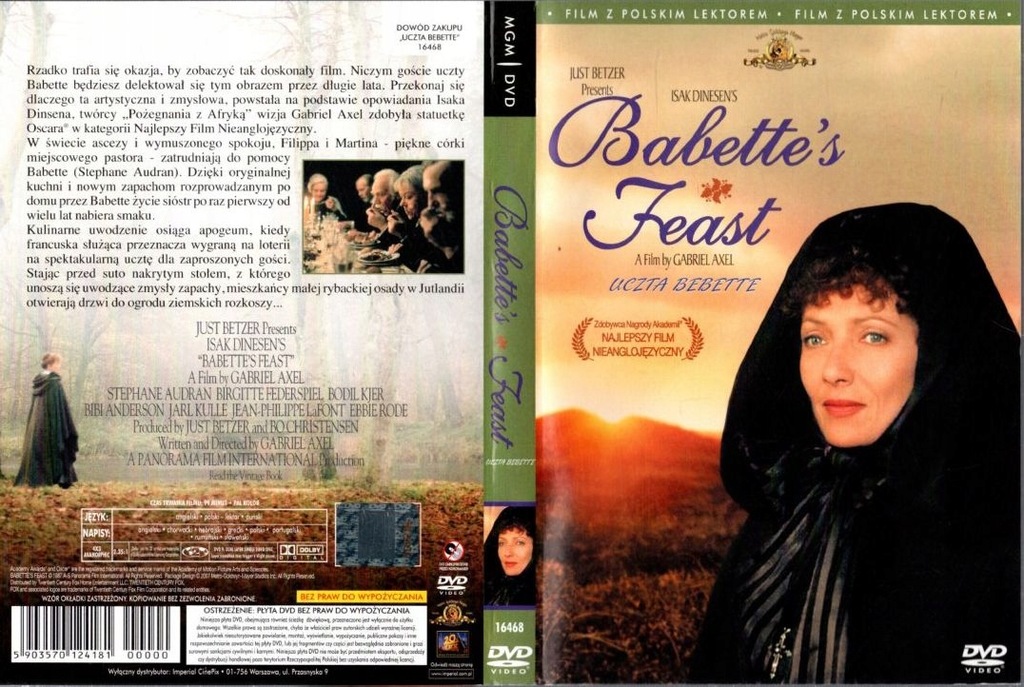 Babette's Feast Uczta Babette DVD