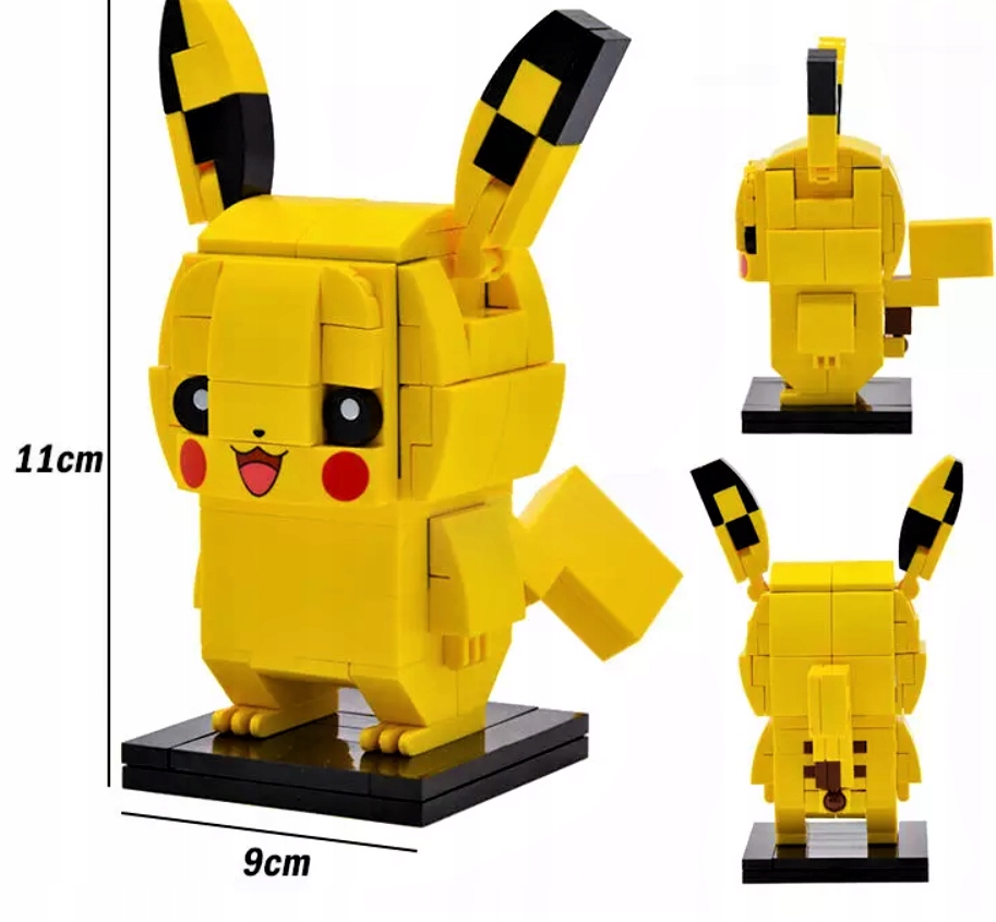 Klocki Brick Headz firmy LOZ Pikachu Pokemon 10136402911