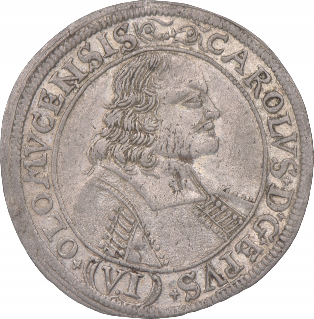 6 Krajcarów Ołomuniec 1693 Karol II (37-38)