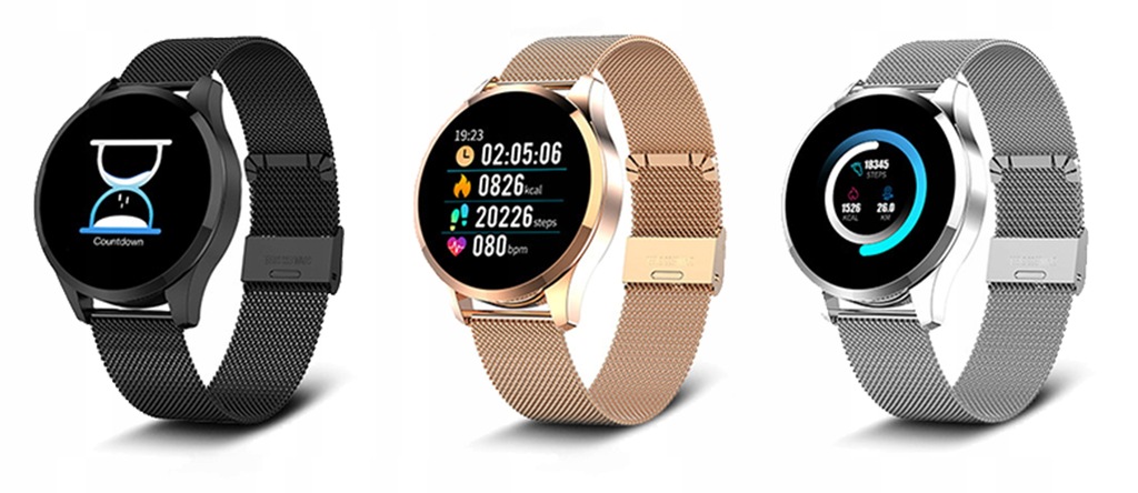 SMARTWATCH Q9 ZEGAREK DAMSKI BRANSOLETA SMARTBAND - 8291733058 - oficjalne archiwum Allegro