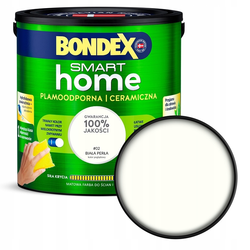 Bondex SMART HOME Farba ceramiczna do ścian 'Biała perła 2,5l