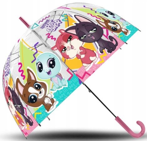 głęboki TRANSPARENTNY parasol LITTLEST PET SHOP