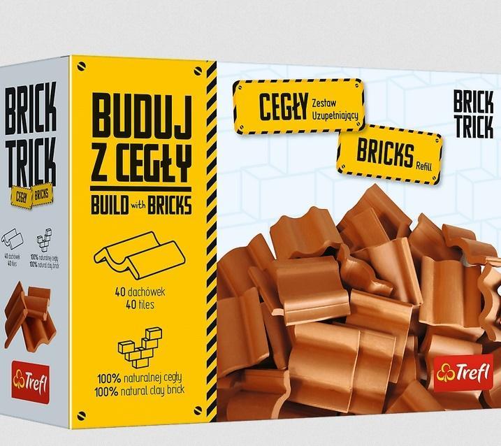 BRICK TRICK - BUDUJ Z CEGŁY DACHÓWKI 40 SZTUKTREFL