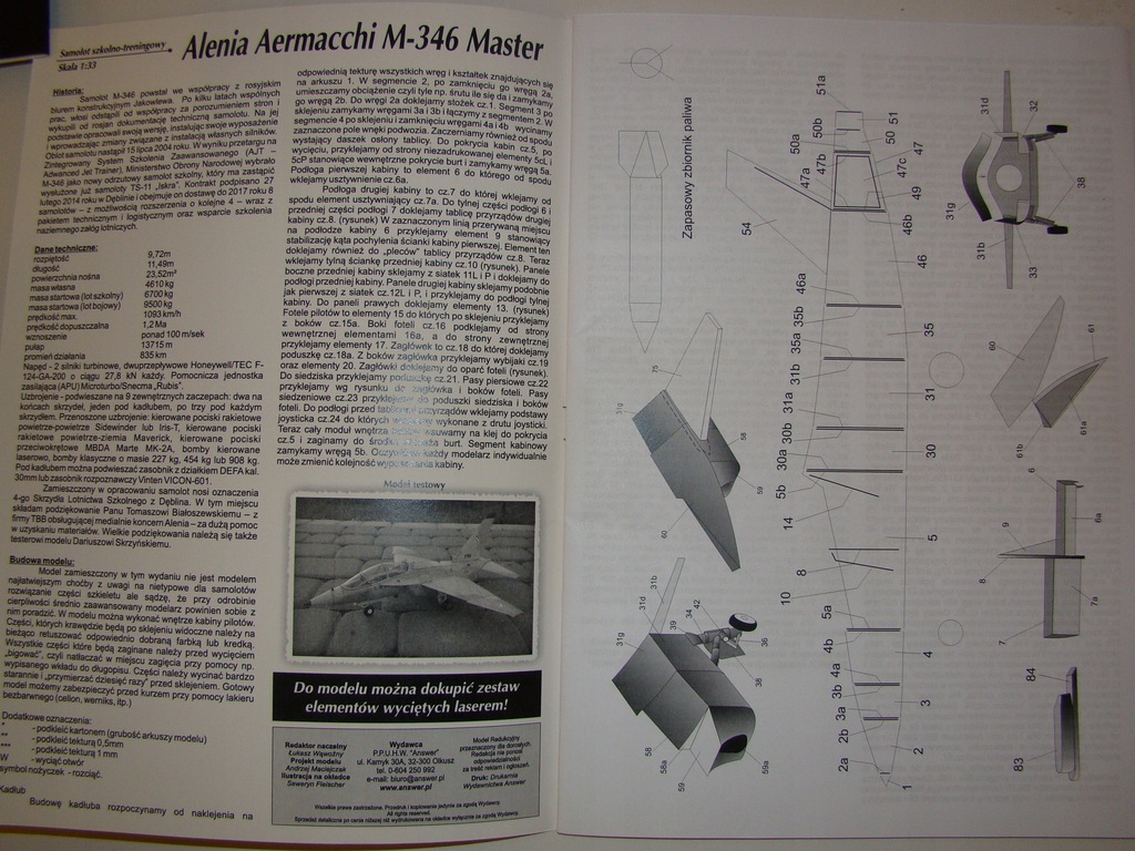Купить Учебно-тренировочный самолет Alenia M346 MASTER 1:33: отзывы, фото, характеристики в интерне-магазине Aredi.ru