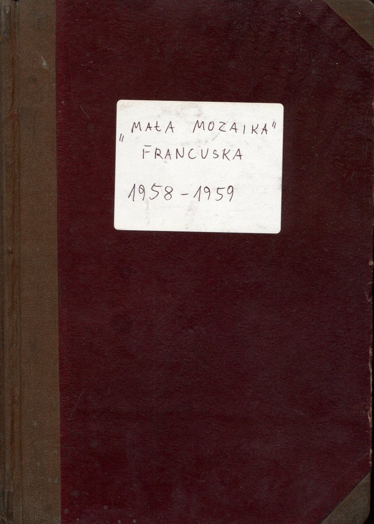 Mała mozaika francuska 1958-1959