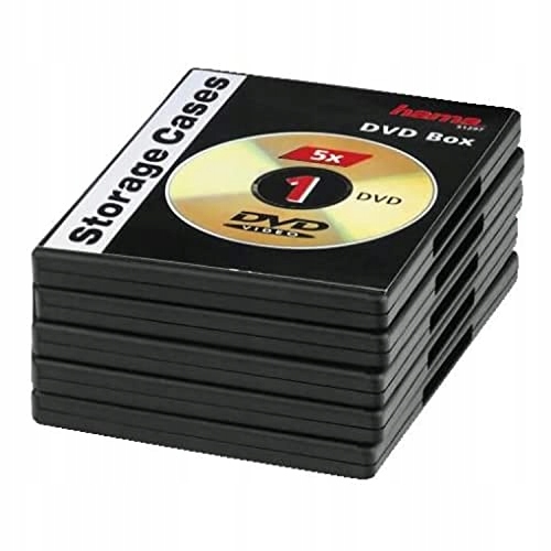 Pudełko DVD Hama 5Pak, czarne