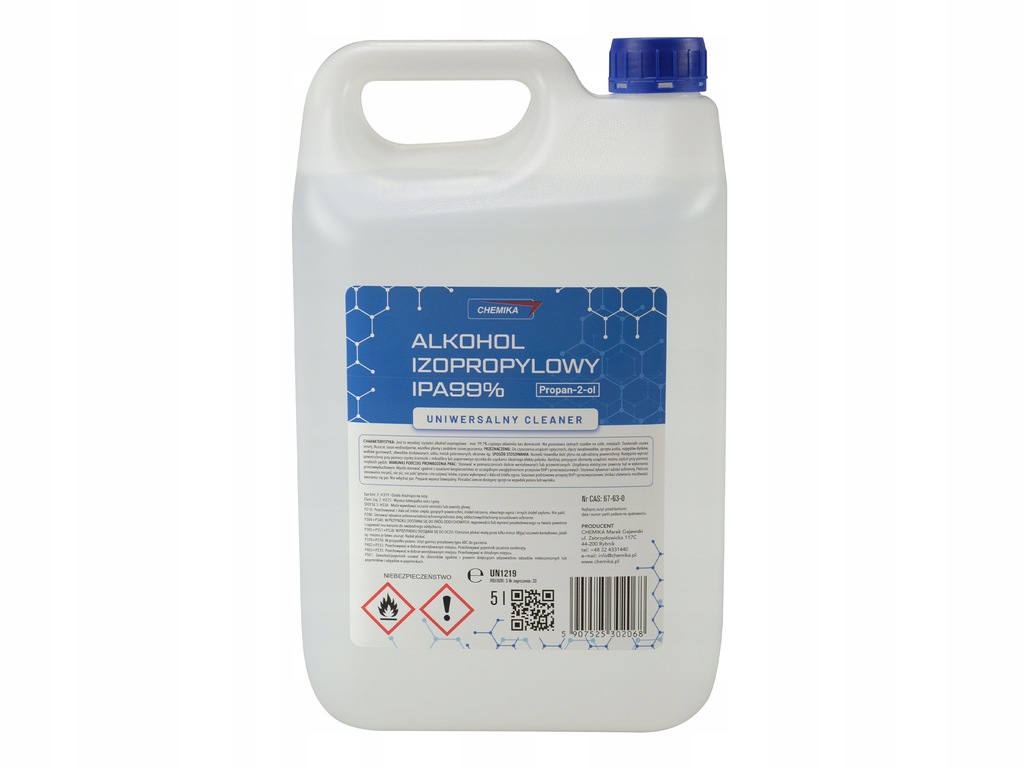 Chemika Alkohol Izopropylowy IPA Cleaner 99% 5L