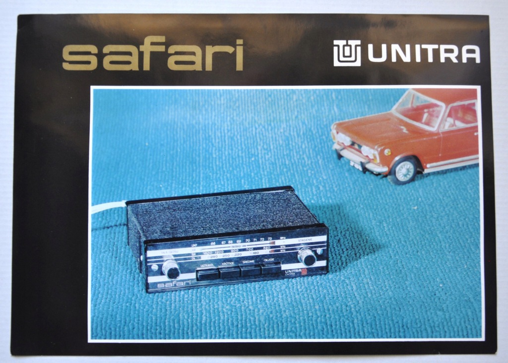 UNITRA DIORA SAFARI FOLDER REKLAMOWY