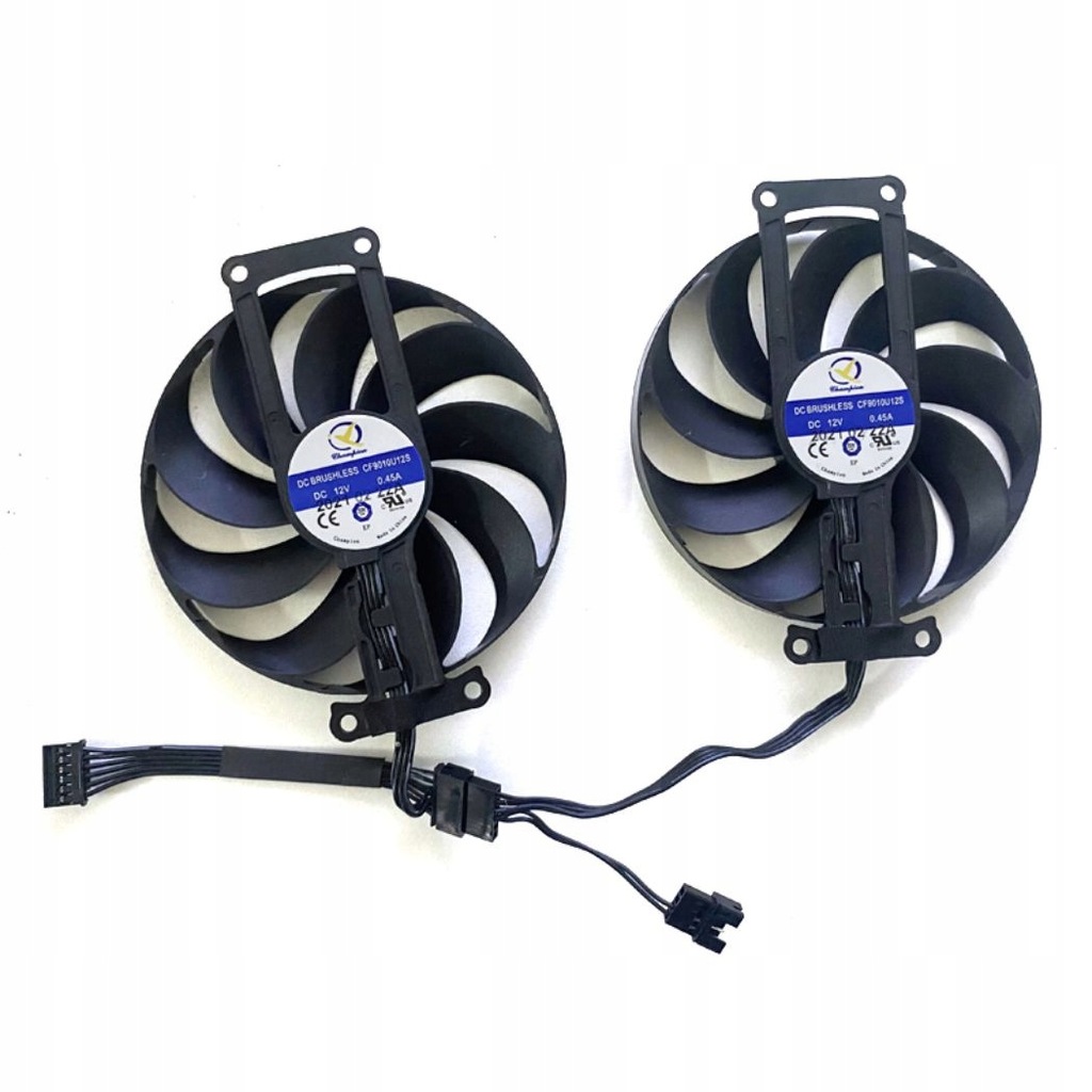 2PCS 90 mm CF9010U12S Fan chłodnicy RTX 3060 GPU chłodnica dla ASUS GPU Fan