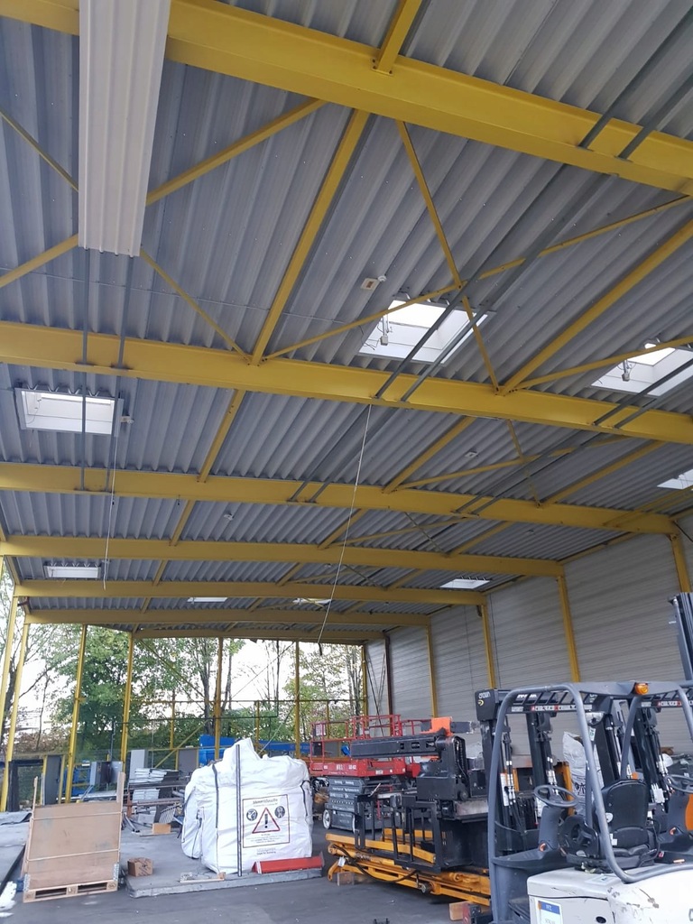 HALA MAGAZYNOWA 18M X 49M KONSTRUKCJA STALOWA