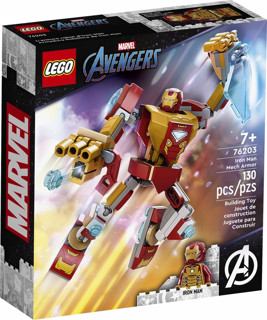 LEGO Marvel 76203 Mechaniczna zbroja Iron Mana