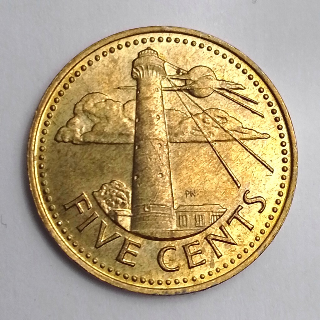 Barbados 5 centów 1973r. Stan l