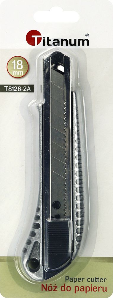 Nóż nożyk wysuwany metalowy 18 mm do papieru