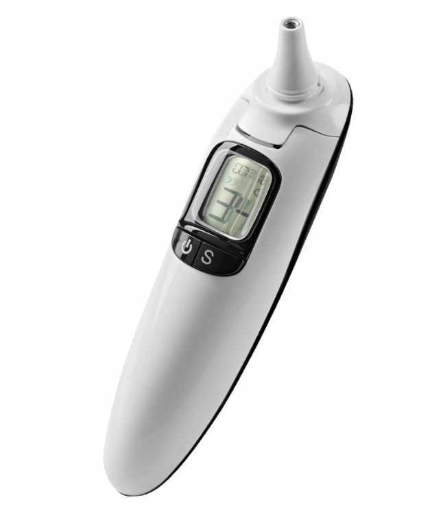 Termometr lekarski podczerwień LCD 15,5cm bezdotyk