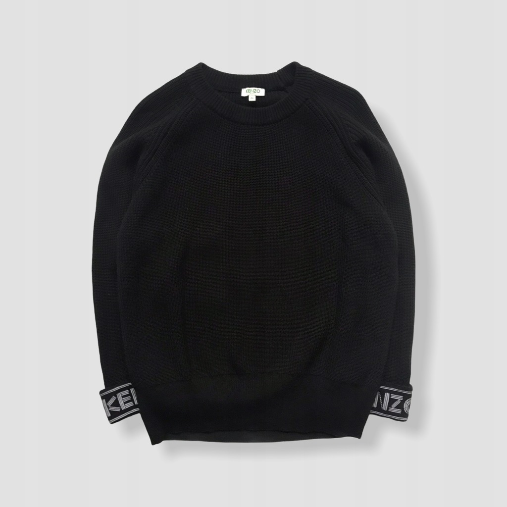 KENZO Czarny luźny sweter logo M/38