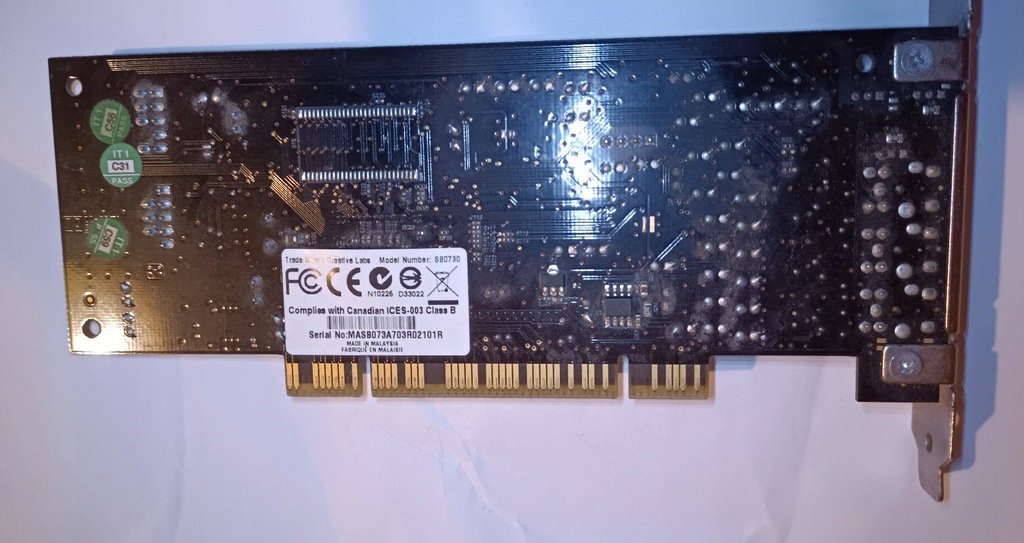 CREATIVE SOUND BLASTER LIVE! CT4670 PCI SOUND CARD
