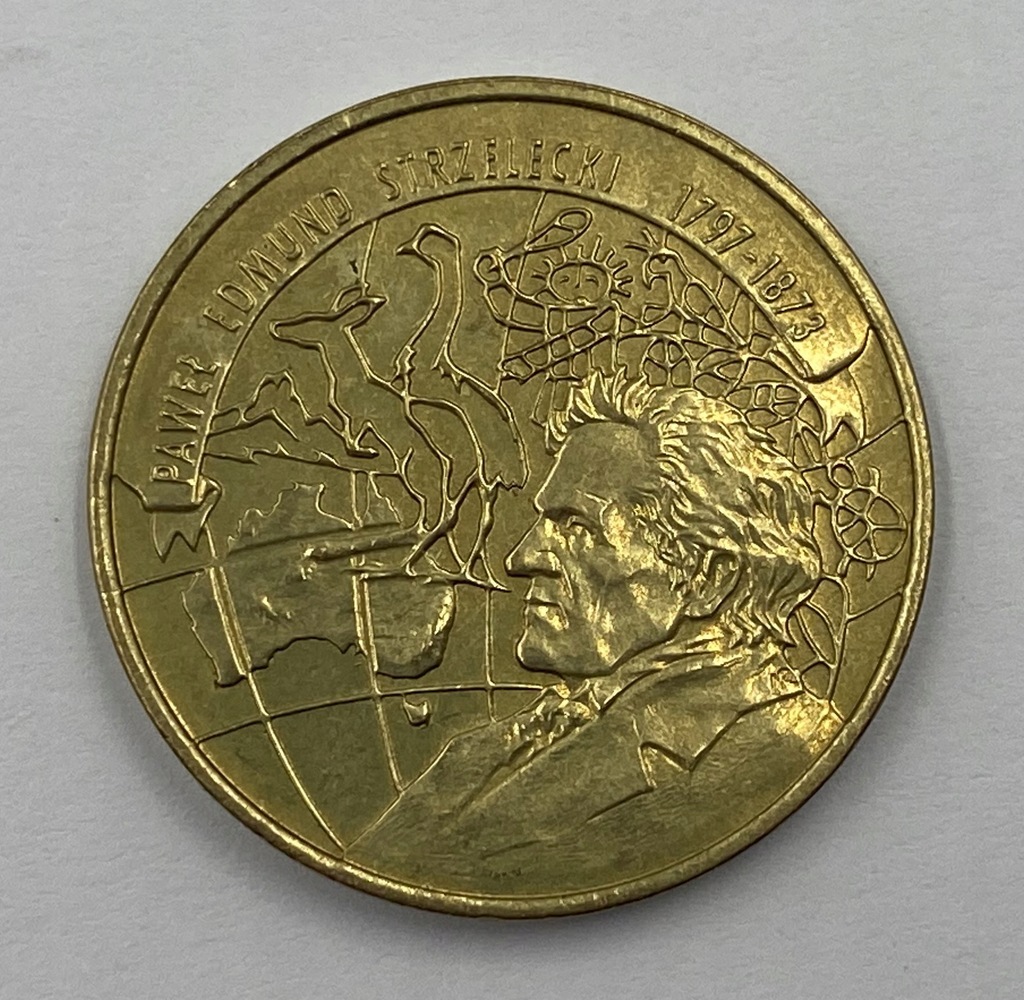 Moneta 2 zł 1997 r. Paweł Edmund Strzelecki