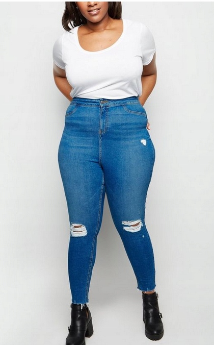 New Look Skinny Jeans wysoki stan r. 52