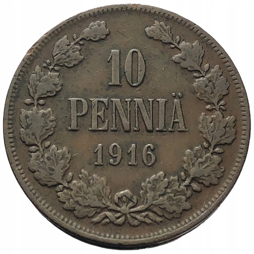 60837. Carska Finlandia, 10 pennia 1916 r.