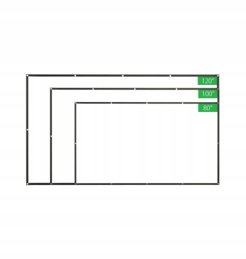 EKRAN PROJEKCYJNY DO RZUTNIKA 80