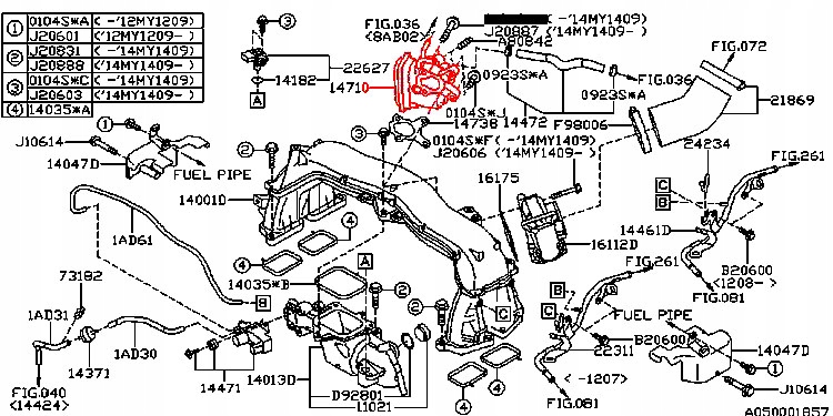 SUBARU LEGACY OUTBACK ZAWÓR EGR 2,0 DIESEL ORYG