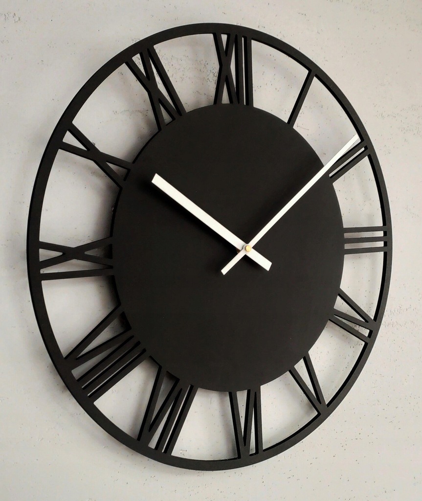 Купить Римские настенные часы РЕТРО ЛОФТ Черный 50см h78: отзывы, фото, характеристики в интерне-магазине Aredi.ru