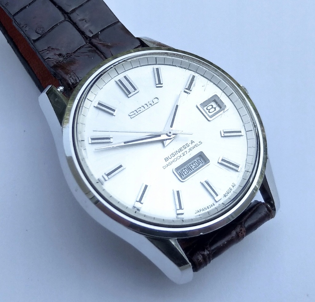 SEIKOBUSINESSーADIASHOOK 27JEWELS難あり SEIKOBUSINESSーADIASHOOK