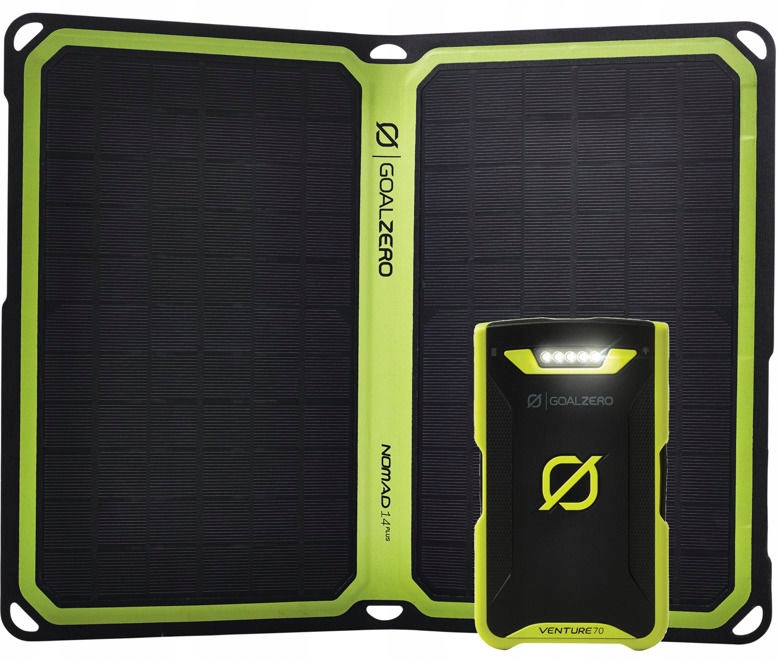 Duży powerbank 17700mAh 2x USB 2.4A IP67 Solar 14W