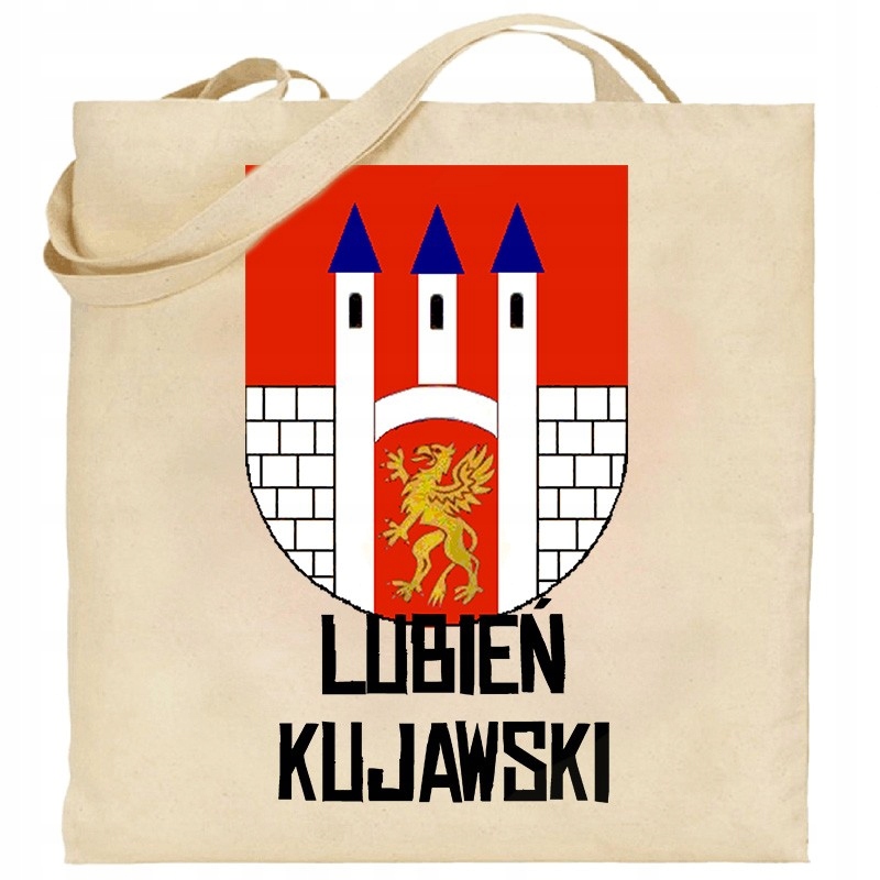 torba ecru herb Lubień Kujawski